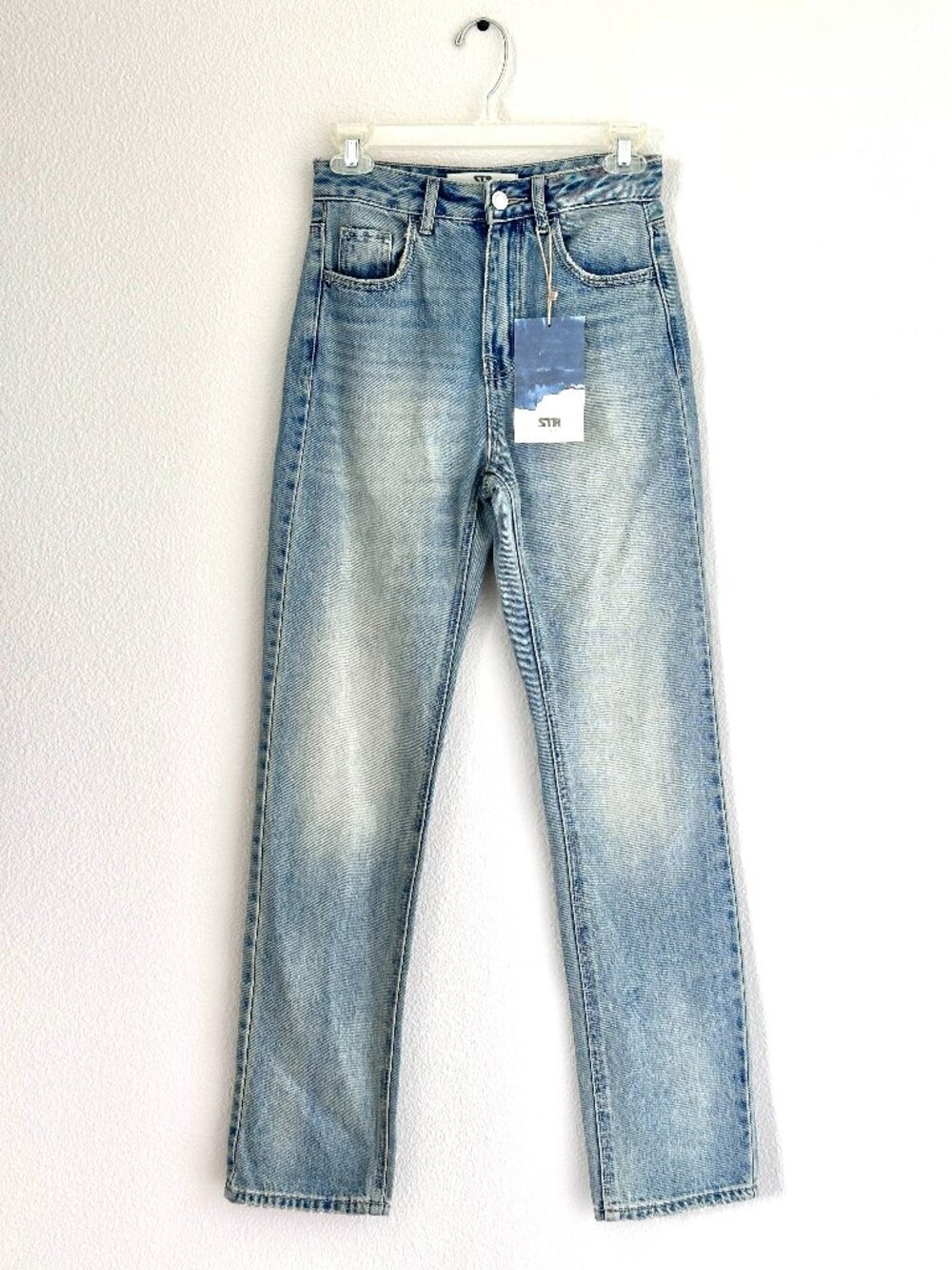 Stradivarius STR Teen Straight Leg Jeans Size 0 Y2K 90's Grunge